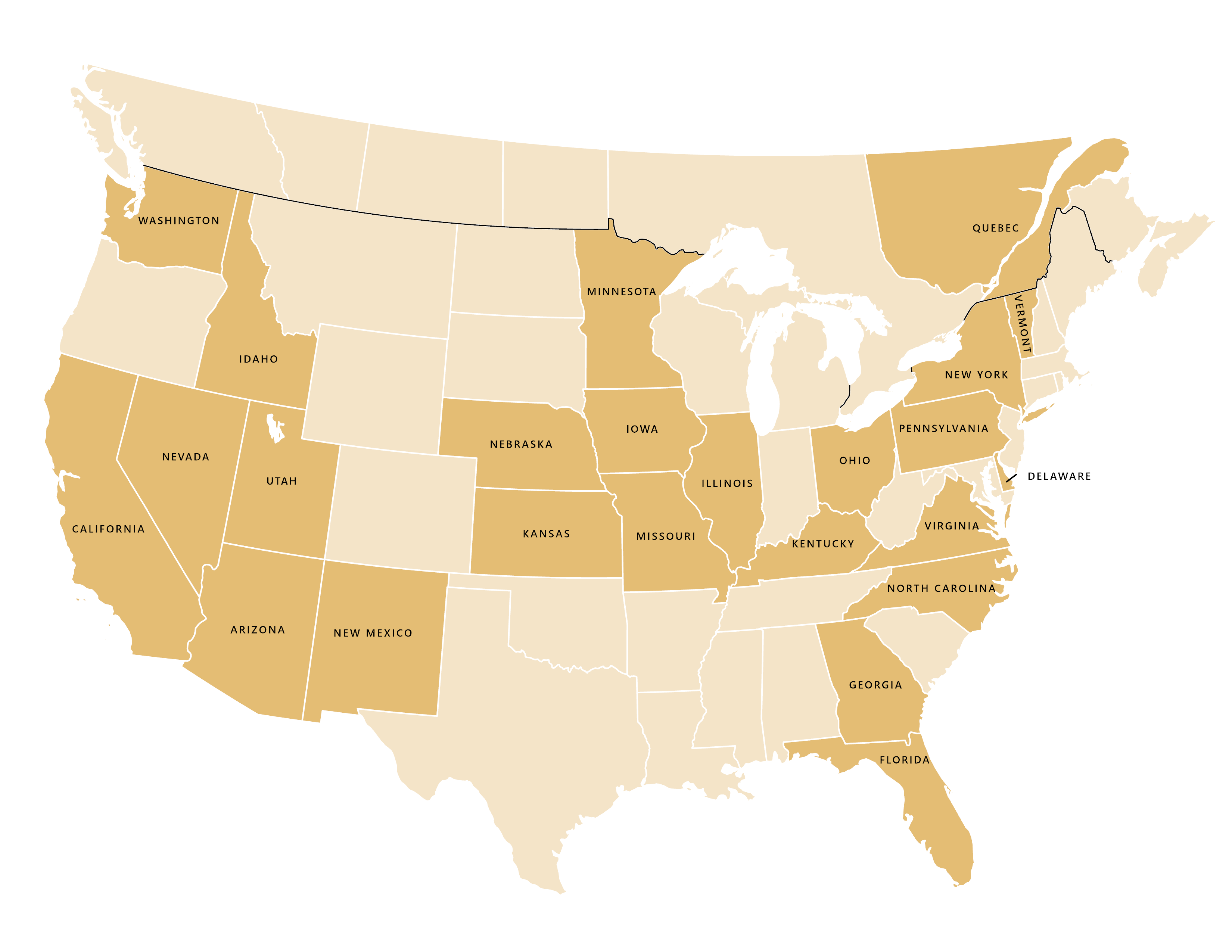 North American States and Provinces